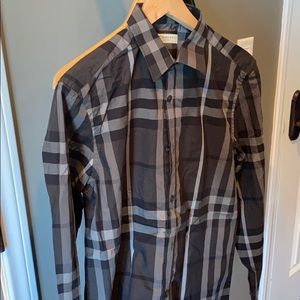 Burberry London Checked Shirt - Black